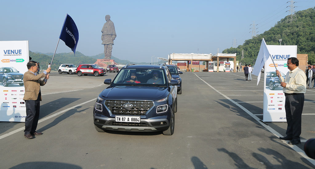 Hyundai Flags off ‘Great India Drive’ from the Statue of Unity