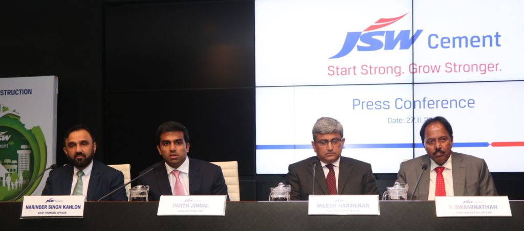 JSW Cement Aims to Double Capacity Target to 25 MTPA by 2023