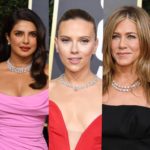 Celebrities Shine in Statement Platinum Jewelry for Golden Globes 2020