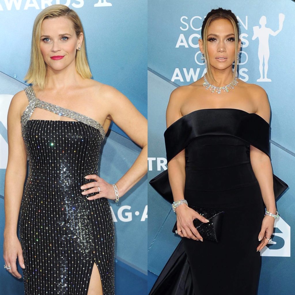 Leading Celebrities Wear Bold Platinum Designs at The 26th Annual SAG Awards
