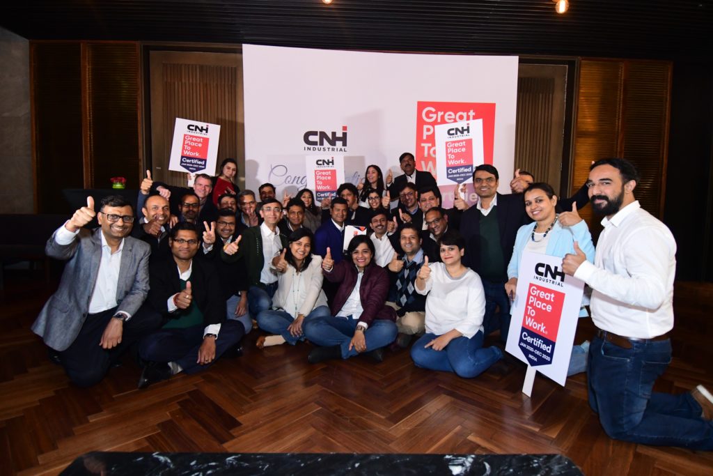 CNH Industrial India Certified Amongst 2020 Great Places to Work