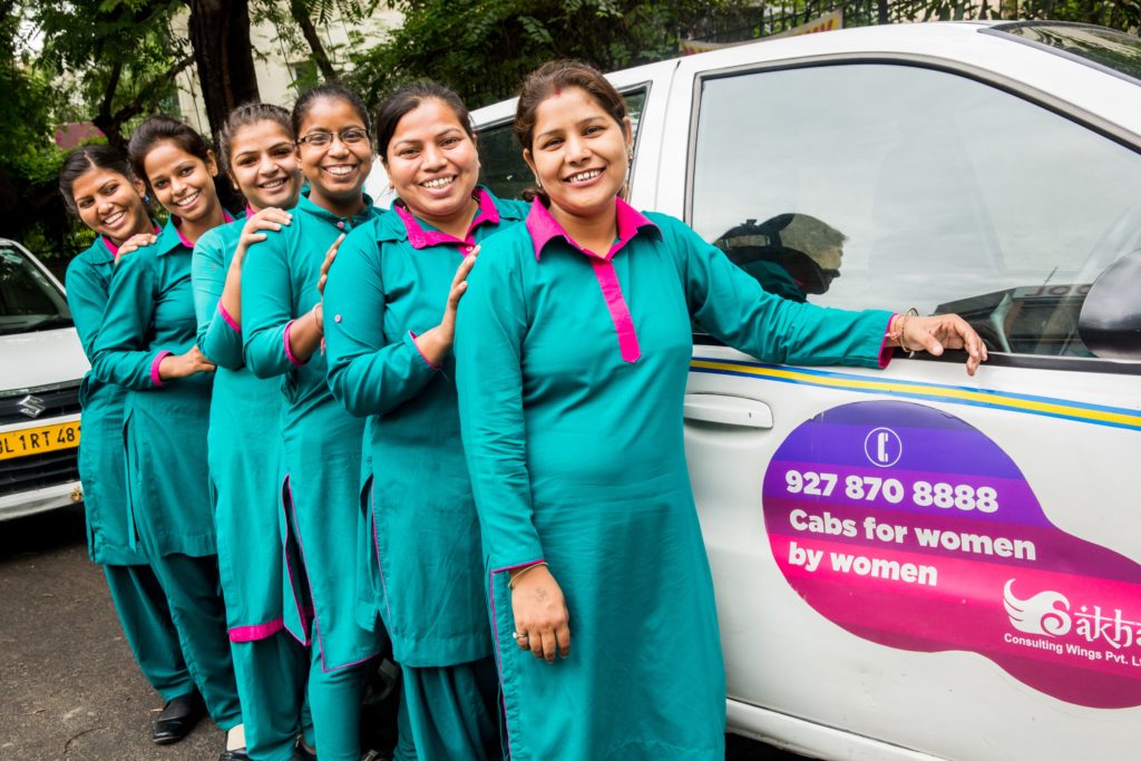 Sakha Consulting Wings Rolls out its Women Driven Cabs at IGI Airport T3