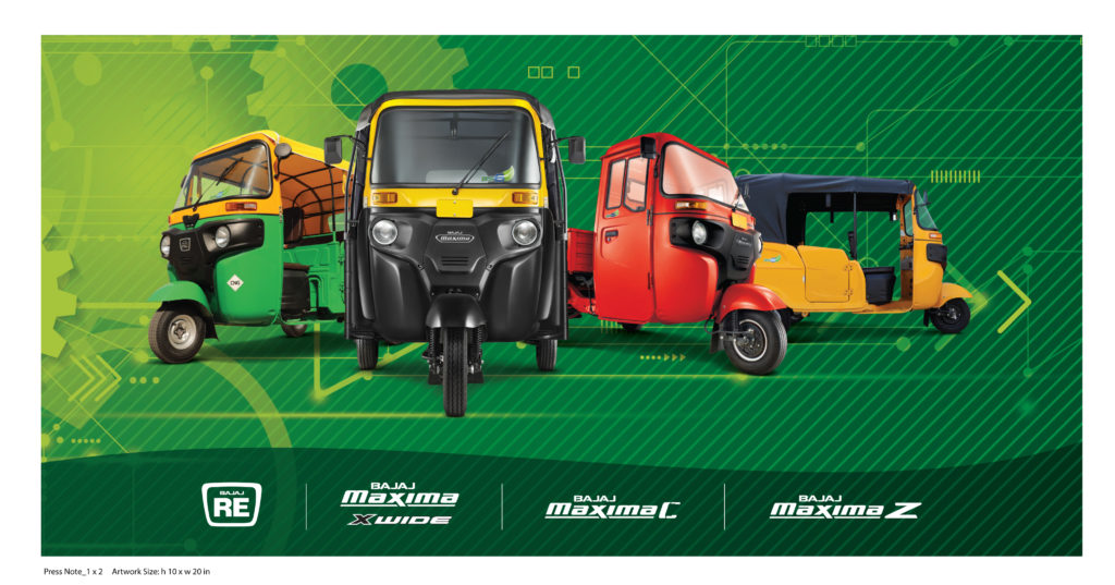 Bajaj Launches Widest Range of 3 wheeler BS6 Commercial Vehicles