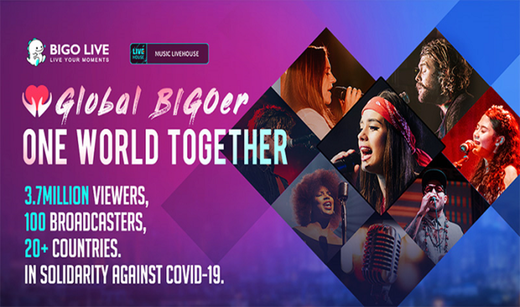 Bigo Live ‘Global BIGOer One World Together’ Brings Together 3.7million People to Raise Funds for WHO Solidarity Response Fund