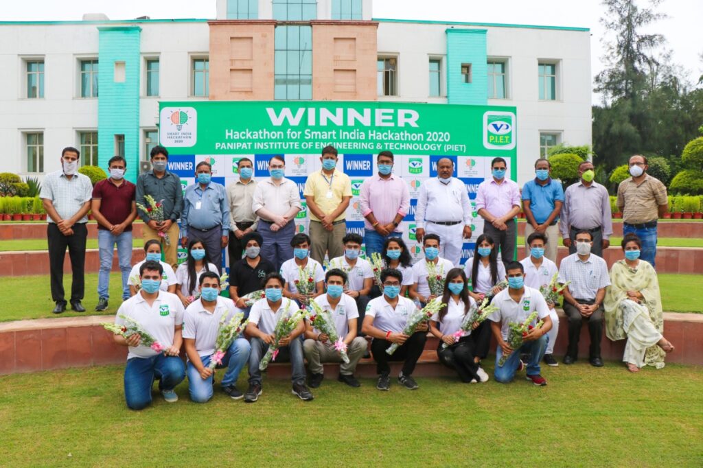 Students of PIET Awarded Three Prizes for Innovation in Smart India Hackathon 2020