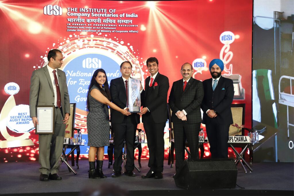 Vedanta TSPL wins ICSI National Awards for ‘Excellence in Corporate Governance’