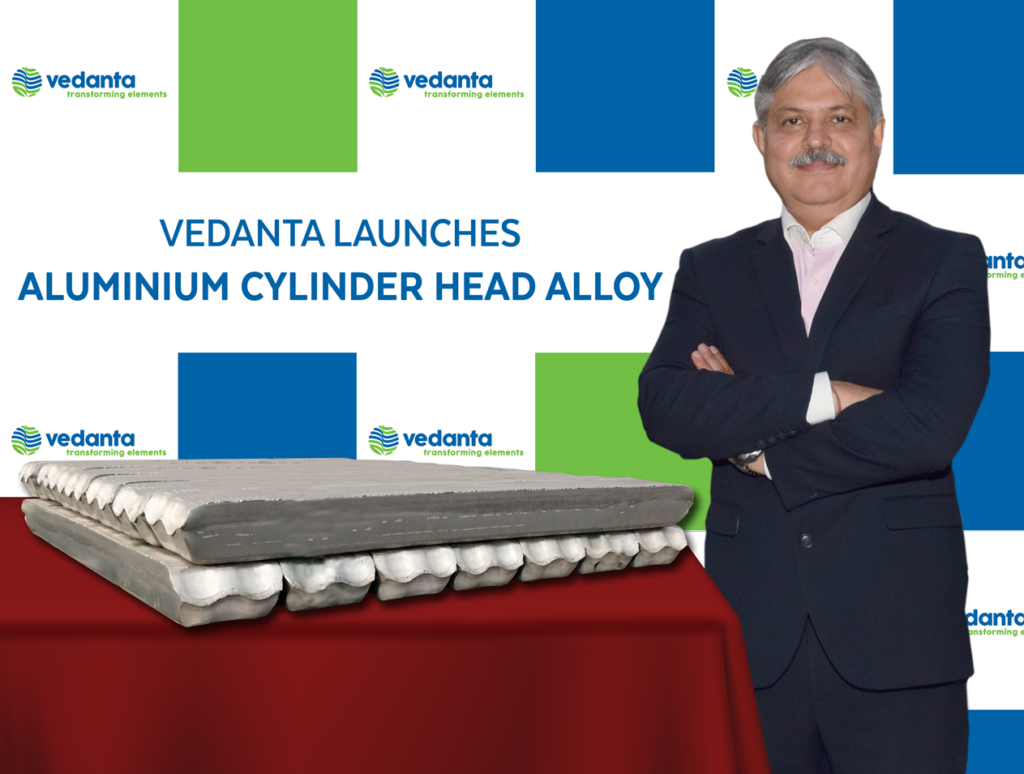 Vedanta launches Aluminum Cylinder Head Alloy at ACMA 2021