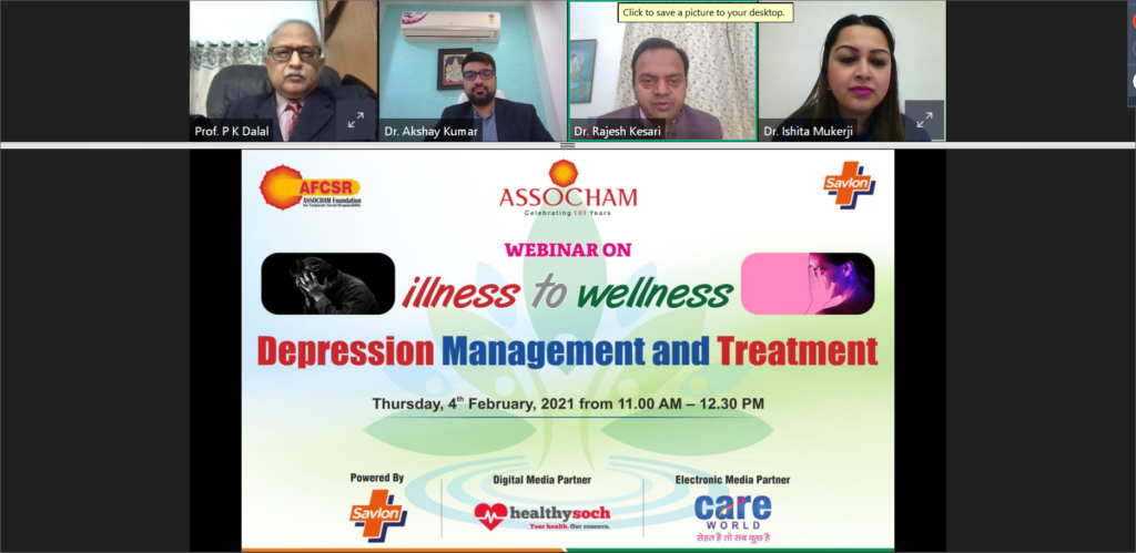 Up to 15% of people suffering from depression have a suicidal tendency, a psychiatric emergency, Mental health experts