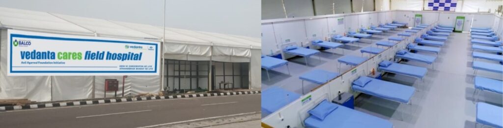 Vedanta BALCO’s 100-bedded critical care COVID Field Hospital at Raipur operationalized