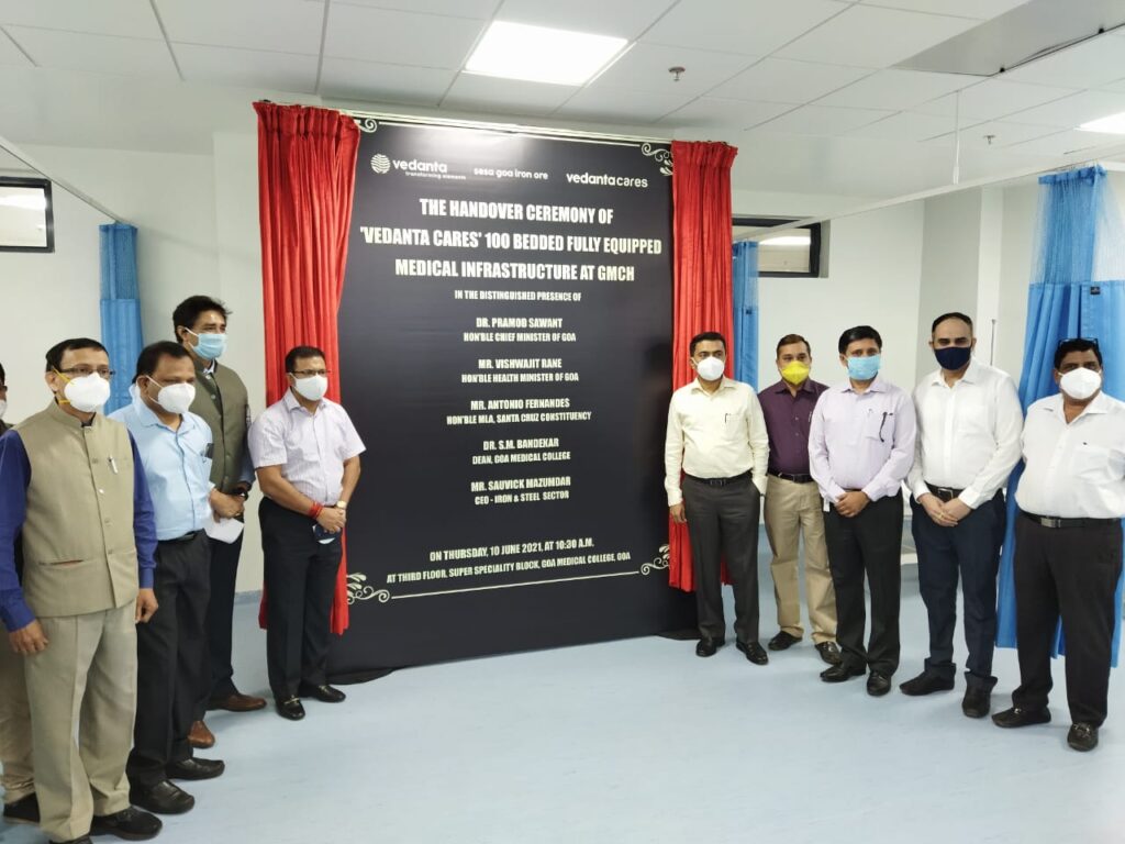 Vedanta hands over 100-bed medical infrastructure at GMCH